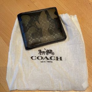 Coach camo wallet